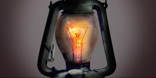 lampadina effetto fiamma